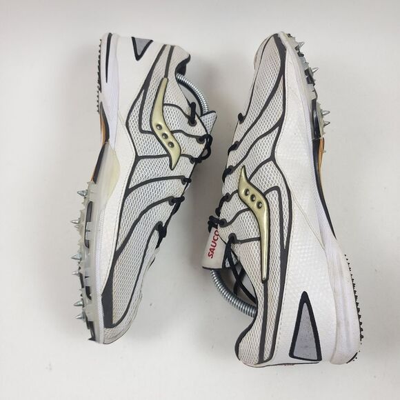 Saucony Endorphin LD 2 Men’s White Black Gold Track Spikes Size 10 (2692-1) main image 7